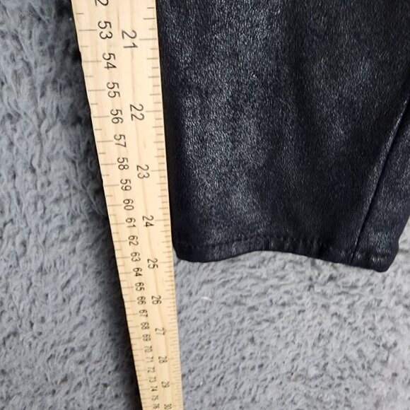 7 For All Mankind Jeans Womens 26 Black Stretch Mid Rise Jeggings Leggings - Picture 6 of 12